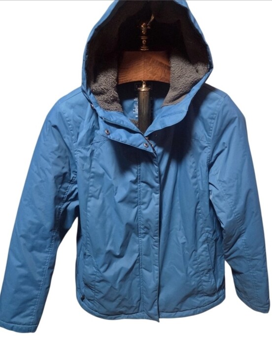 L.L. Bean Jackets & Blazers - LL Bean Womens Winter Warmer Hooded Lined Jacket Parka Blue Size Medium